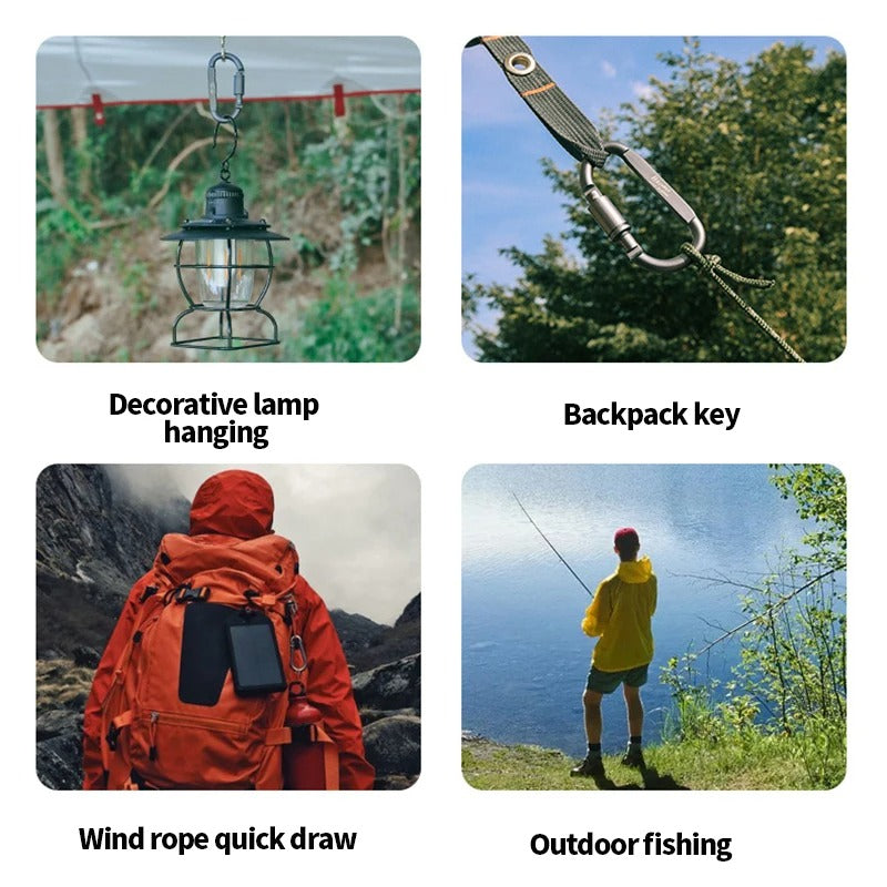 10PCS EDC Carabiner Set