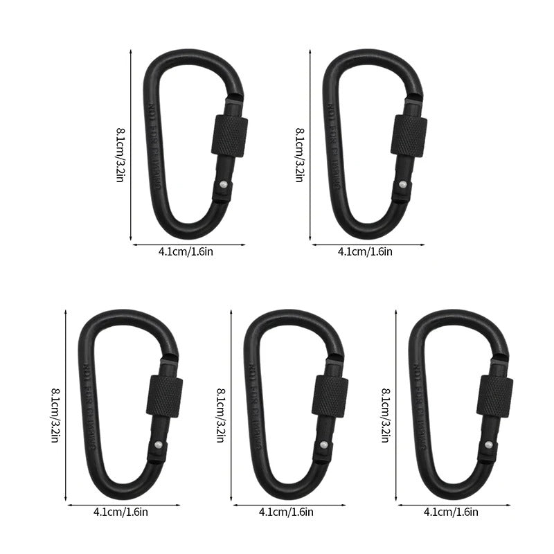 10PCS EDC Carabiner Set