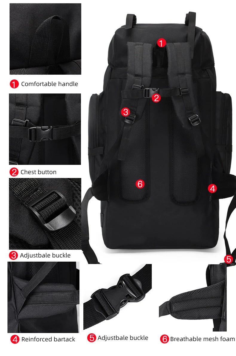130L Waterproof Hiking Backpack – Durable, Lightweight